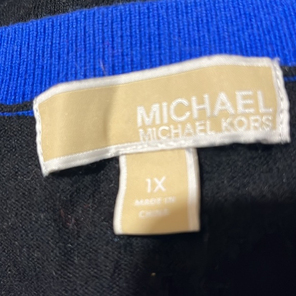 Michael Kors blue/black sweater - Picture 4 of 6